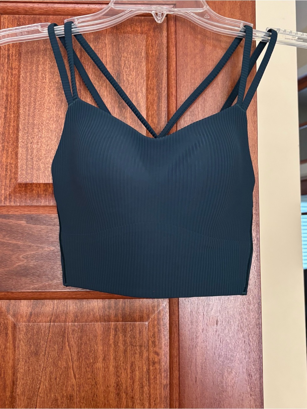 Lululemon Long Ribbed Bra B-C cup Indochine Blue Size 4 NWT!!